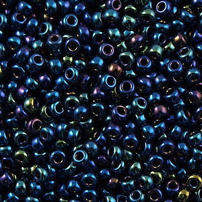 Miyuki Round Seed Bead 8/0 Metallic Blue 22g Tube (452)