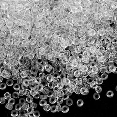 Miyuki Round Seed Bead 15/0 Transparent Crystal 2-inch Tube (131)