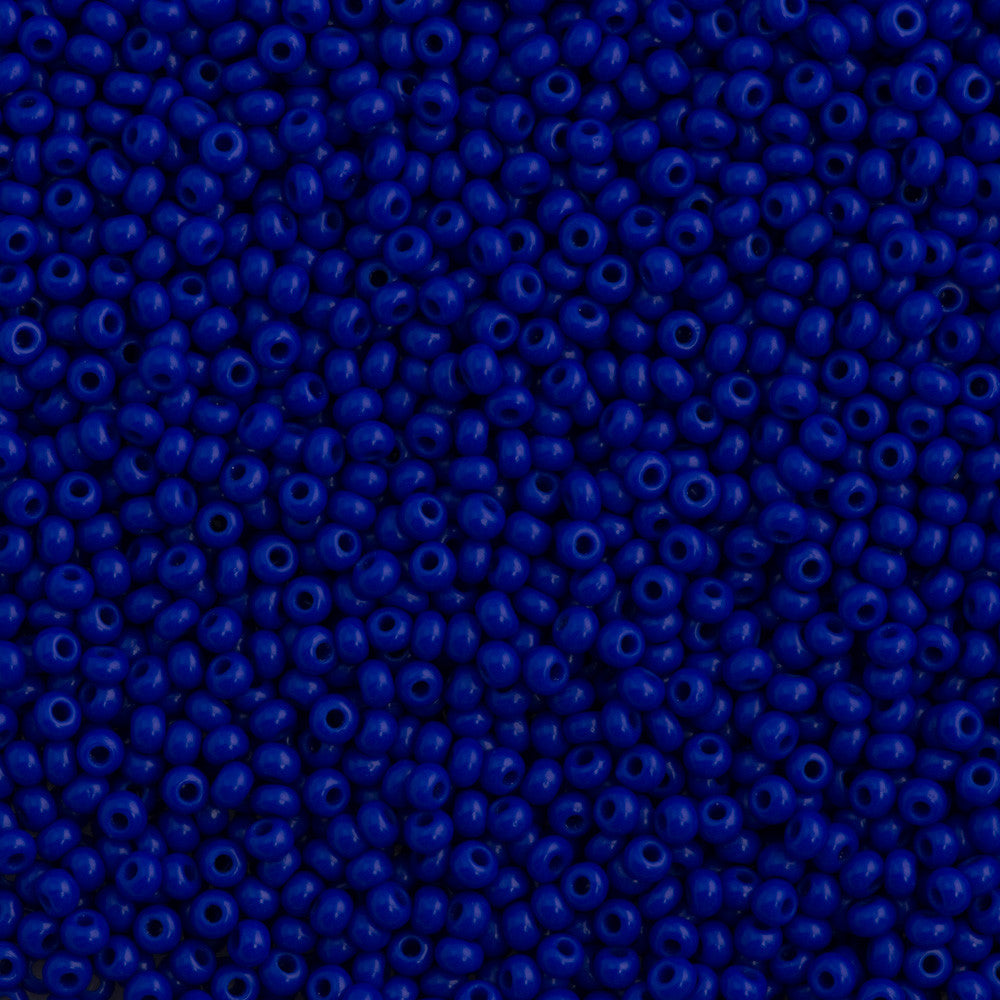 50g Czech Seed Bead 10/0 Opaque Blue (33050)
