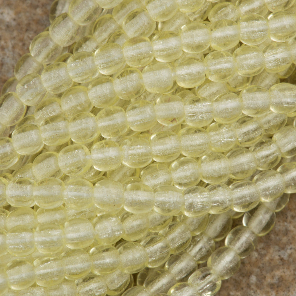 200 Czech 3mm Pressed Glass Round Beads Jonquil (80100)