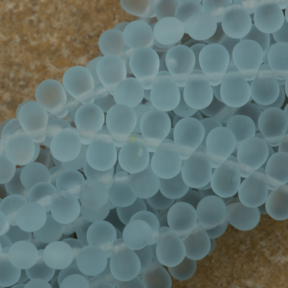 90 Czech 6x4mm Tear Drop Matte Alexandrite Beads (20210M)