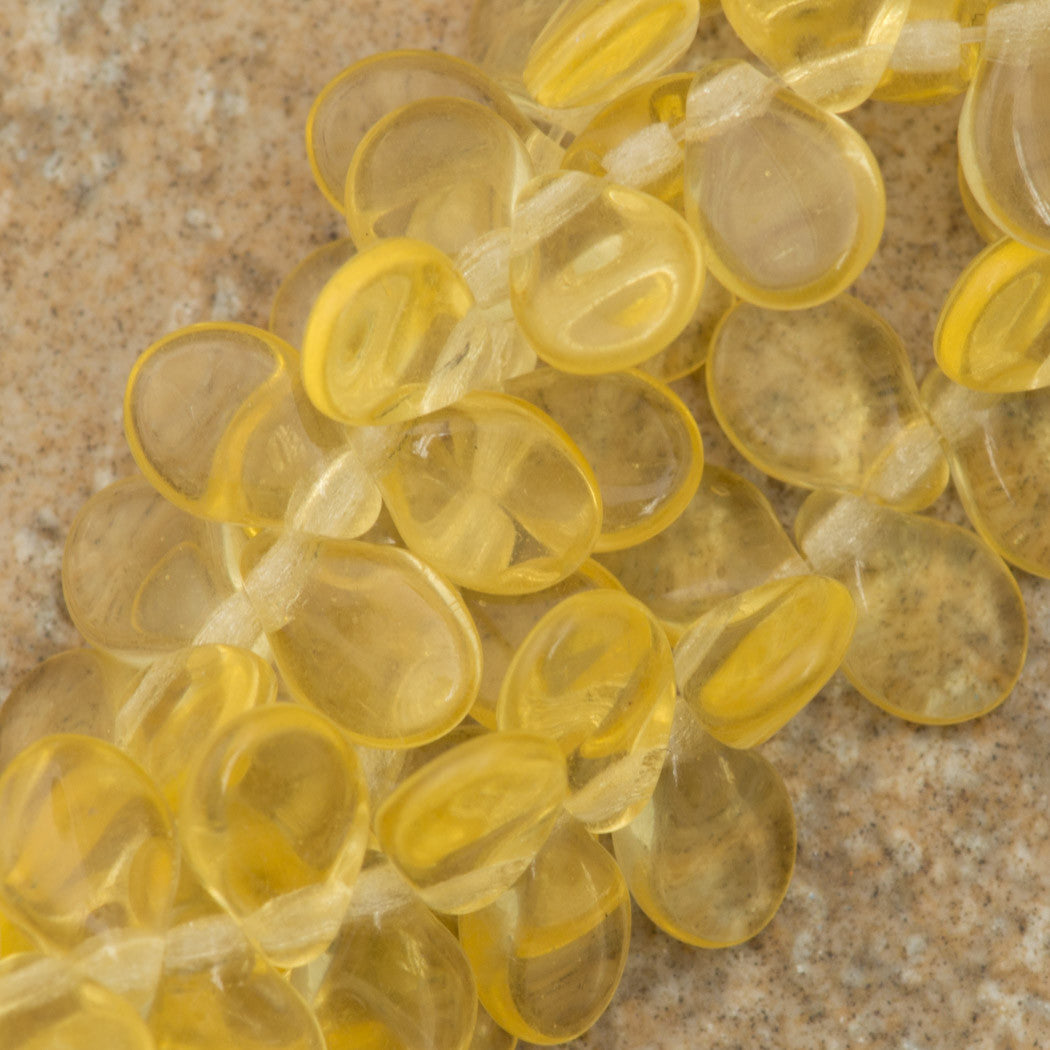 65 Preciosa Pip Transparent Light Topaz Beads (10020)