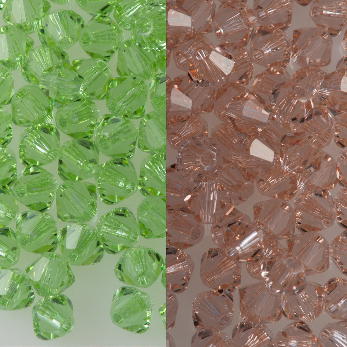 24 TRUE CRYSTAL 6mm Bicone Bead Cantaloupe (540)