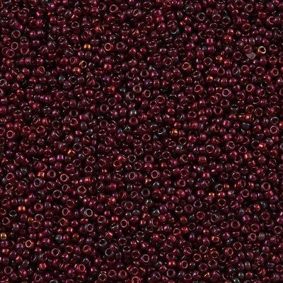 Miyuki Round Seed Bead 15/0 Burgundy Gold Luster 2-inch Tube (315)