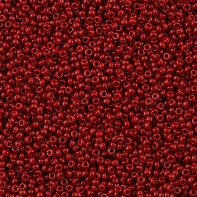 Miyuki Round Seed Bead 15/0 Opaque Dyed Maroon 2-inch Tube (1464)