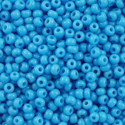 Miyuki Round Seed Bead 6/0 Opaque Light Blue 20g Tube (413)