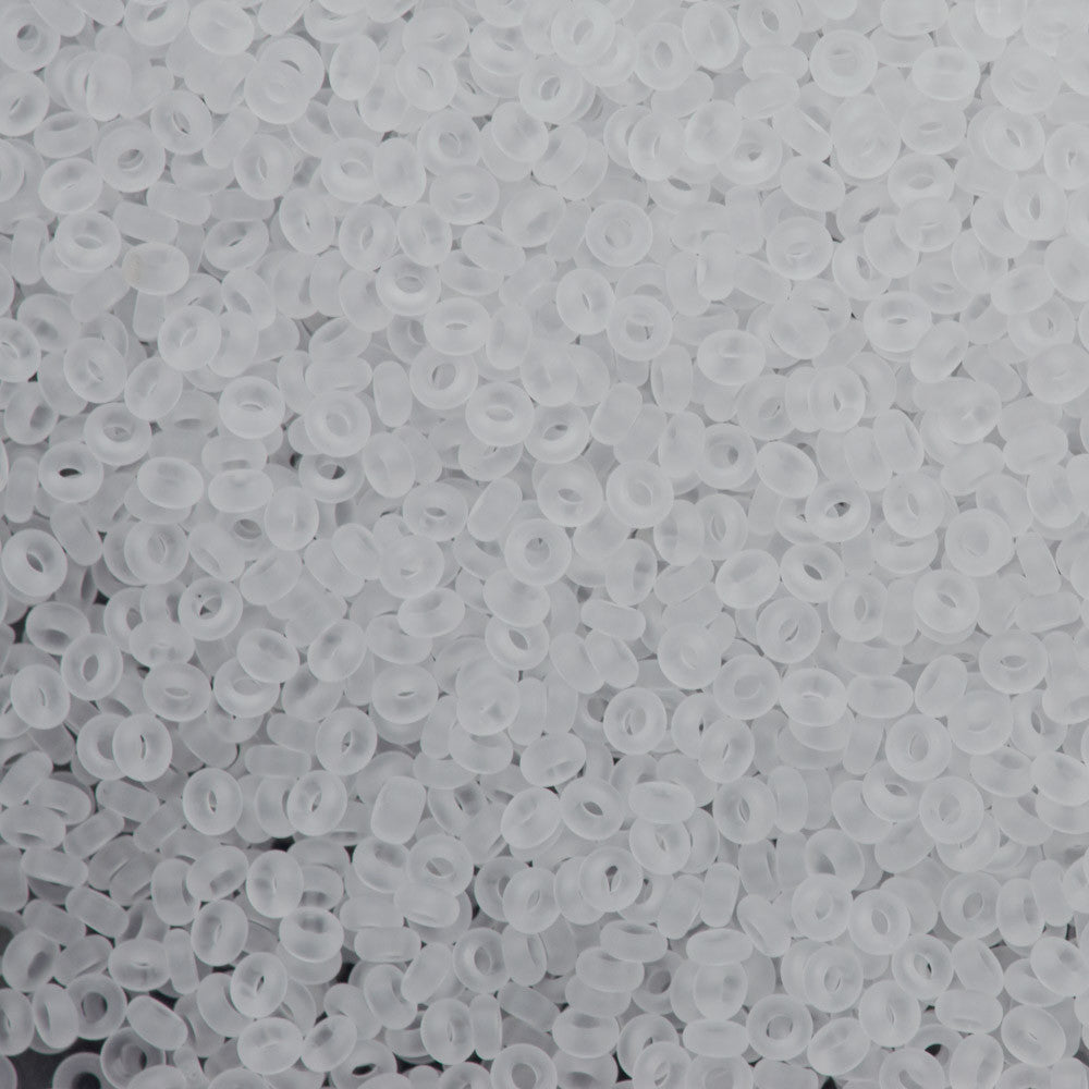 Toho Demi Round 8/0 Matte Crystal 8g Tube (1F)