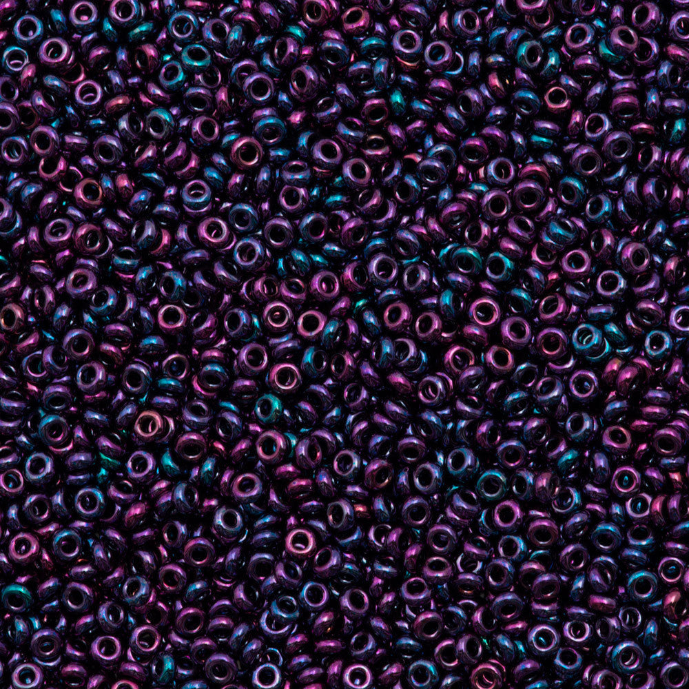 Toho Demi Round 8/0 Higher Metallic Violet Iris 8g Tube (504)
