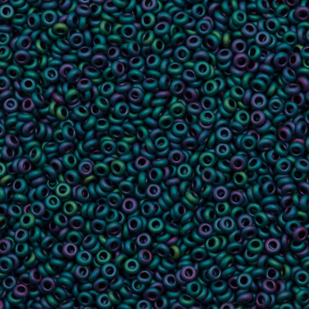 Toho Demi Round 11/0 Opaque Matte Teal Iris 8g Tube (706)