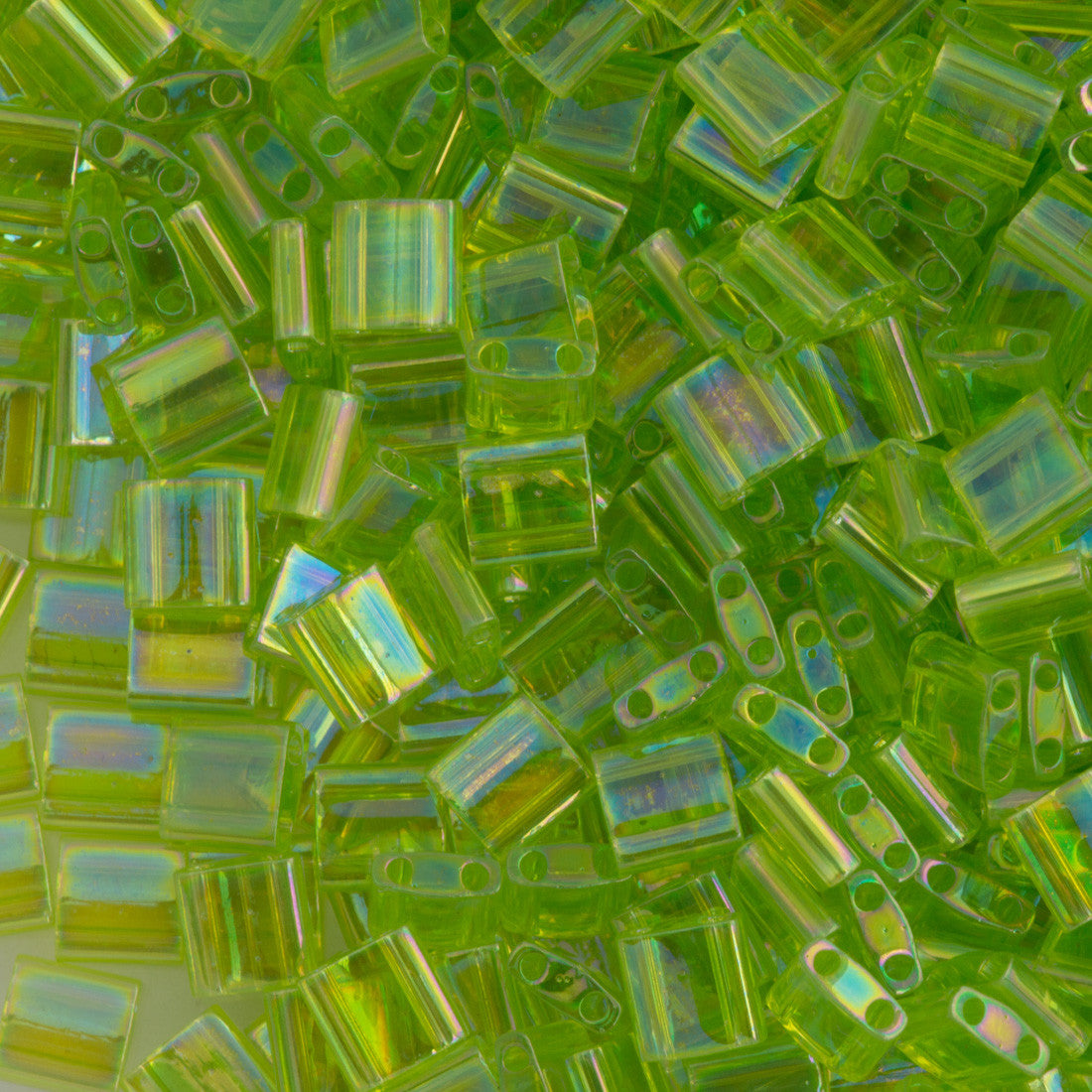 Miyuki Tila Seed Transparent Lime AB 7g Tube (258)