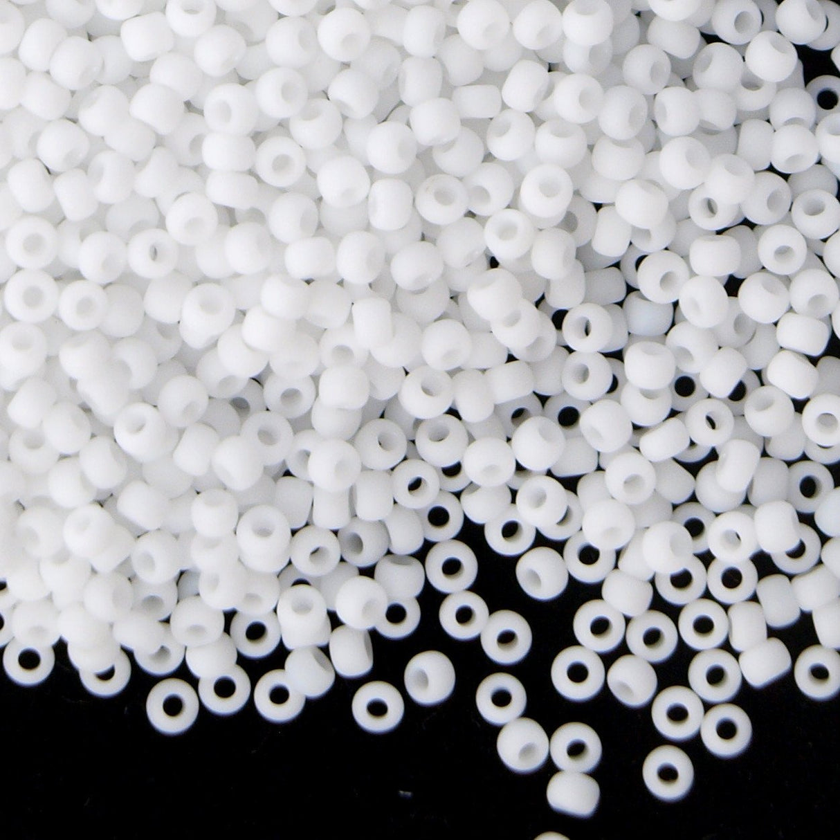 50g toho Round Seed Bead 8/0 Opaque Matte White (41F)