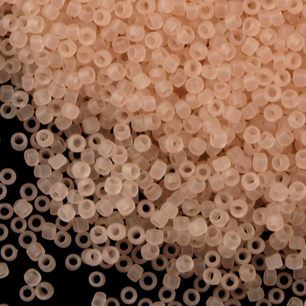 50g Toho Round Seed Bead 11/0 Transparent Matte Rosaline (11F)