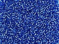 Toho Round Seed Bead 15/0 Silver Lined Montana Blue 2.5-inch Tube (35)