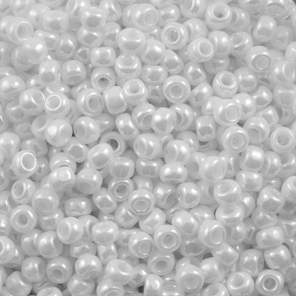 50g Toho Round Seed Beads 6/0 Opaque Pearl Luster (121)