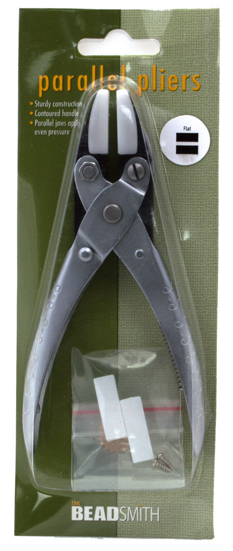 Nylon Jaw Flat Nose Parallel Pliers with Spring