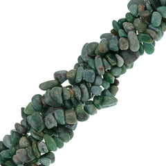 African Green "Jade" Quartz chip beads 35 inch strand