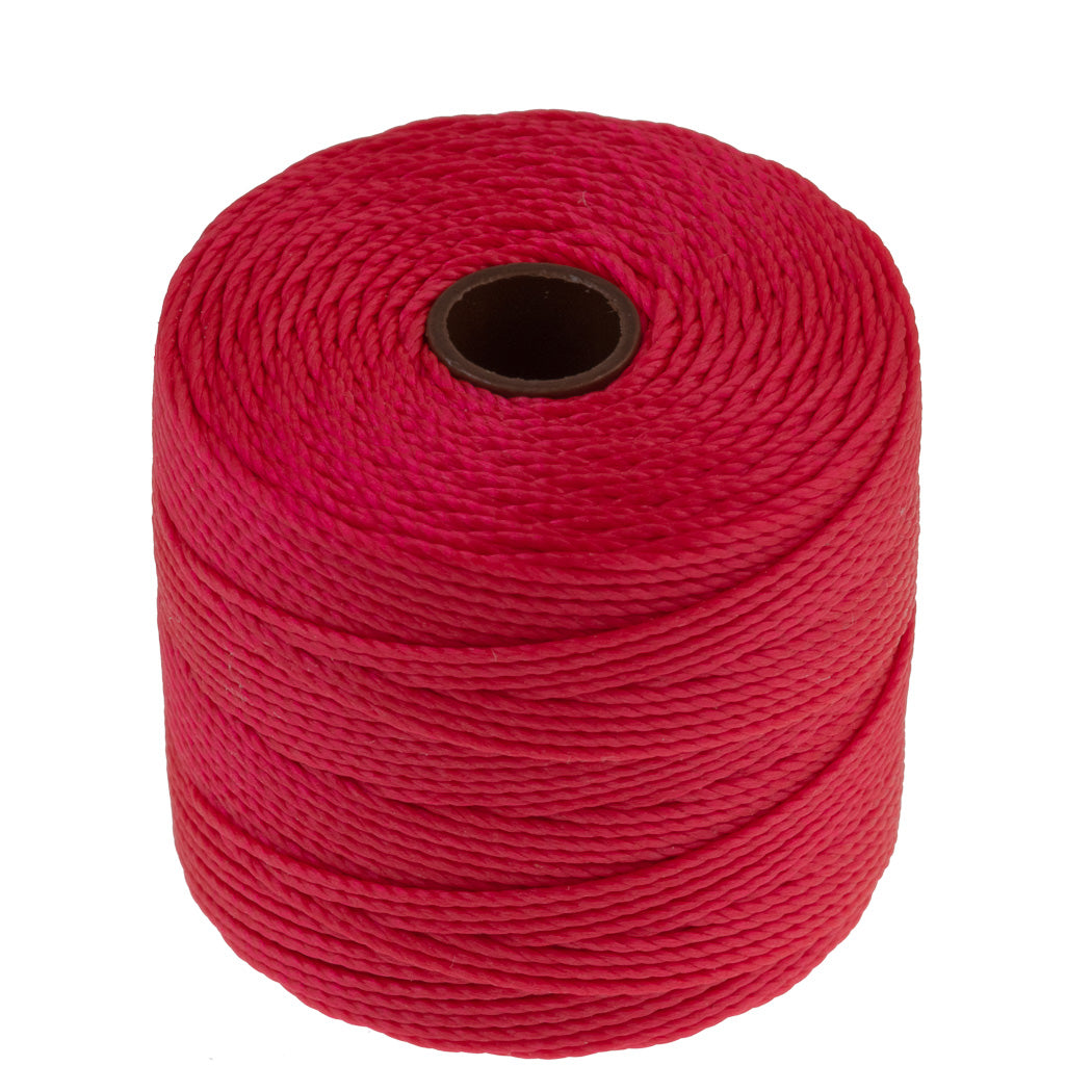 Bright Coral S-Lon Bead Cord 77 Yard Spool .5mm TEX 210