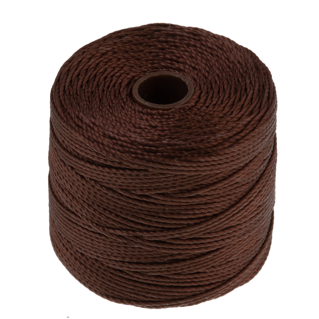 Brown S-Lon Bead Cord 77 Yard Spool .5mm TEX 210