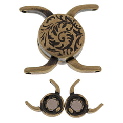 Cymbal Souda II Magnetic Clasp Antique Brass Plate for 11/0 Beads