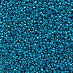 50g Czech Seed Bead 10/0 Metallic Dyed Blue (18336)