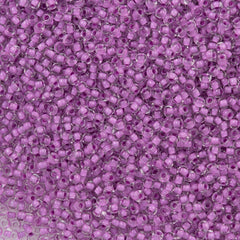 50g Czech Seed Bead 10/0 Crystal Lined Purple Terra (38328)