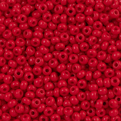 Preciosa Czech Seed Bead 6/0 Opaque Red (93190)