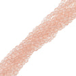 100 Czech Fire Polished 3mm Round Bead Rosaline (70100)