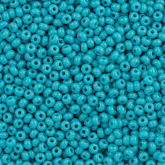 Czech Seed Bead 6/0 Opaque Turquoise Blue 50g (63030)