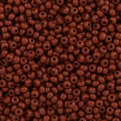 Czech Seed Bead 6/0 Opaque Brick Red 2-inch Tube (93300)