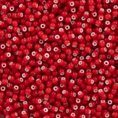 Czech Seed Bead 6/0 Opaque Cornelian Red 50g (93730)