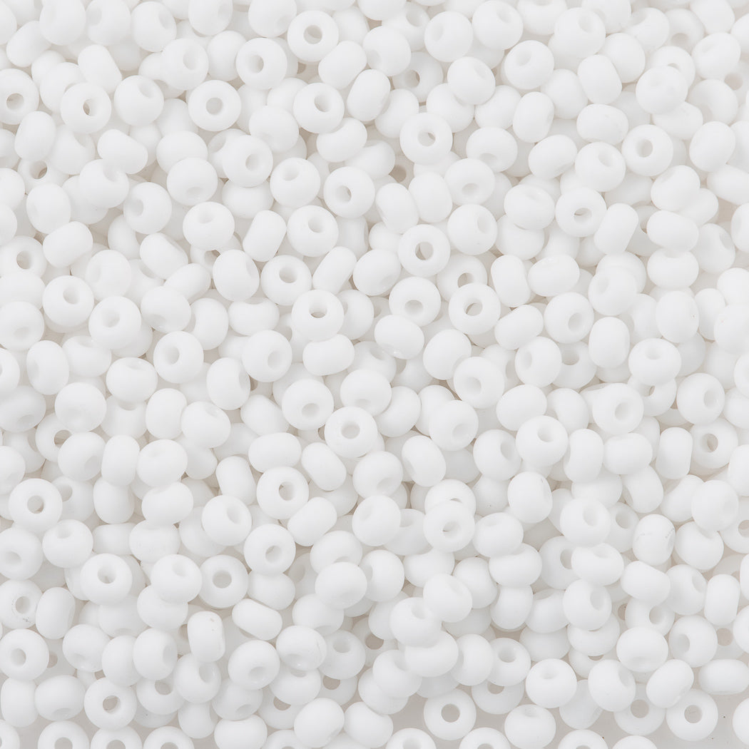 Czech Seed Bead 6/0 Solgel Jade Opal 2-inch Tube (02663)