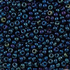 Czech Seed Bead 6/0 Blue Iris 20g Tube (59135)