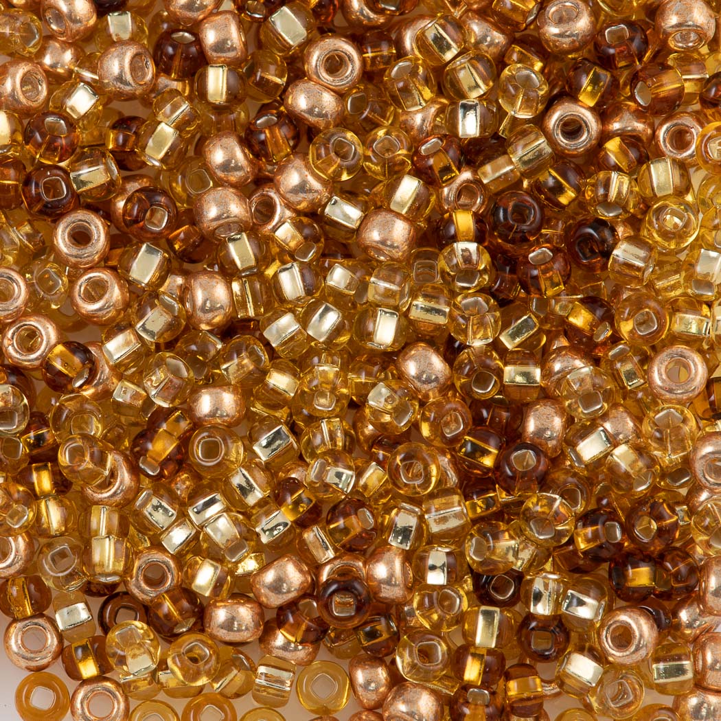 Czech Seed Bead 6/0 Coral Reef Mix 2-inch Tube (MIX30)