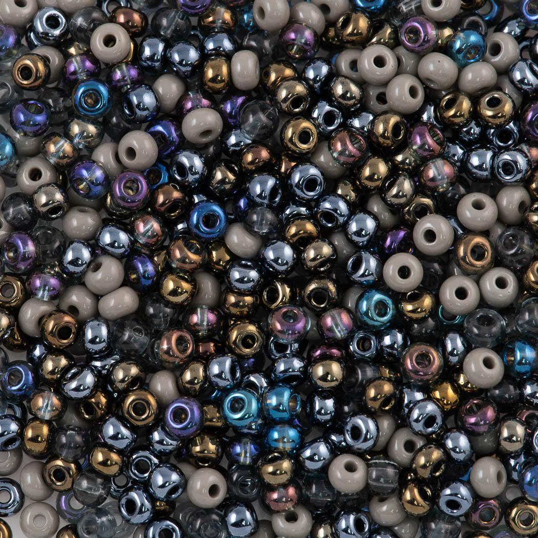Czech Seed Bead 6/0 Rubies & Diamond Mix 2-inch Tube (MIX34)