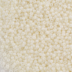 Czech Seed Bead 6/0 Ceylon Pearl White 50g (47102)