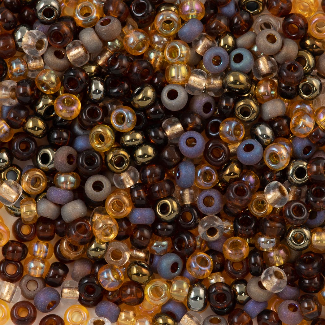 Czech Seed Bead 8/0 Mix Evergreen 2-inch Tube (MIX03)