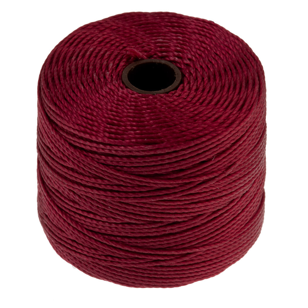 Dark Red S-Lon Bead Cord 77 Yard Spool .5mm TEX 210