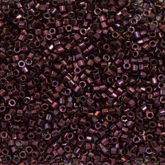 Miyuki Hex Cut Delica Seed Bead 11/0 Metallic Dark Raspberry 7g Tube DBC12