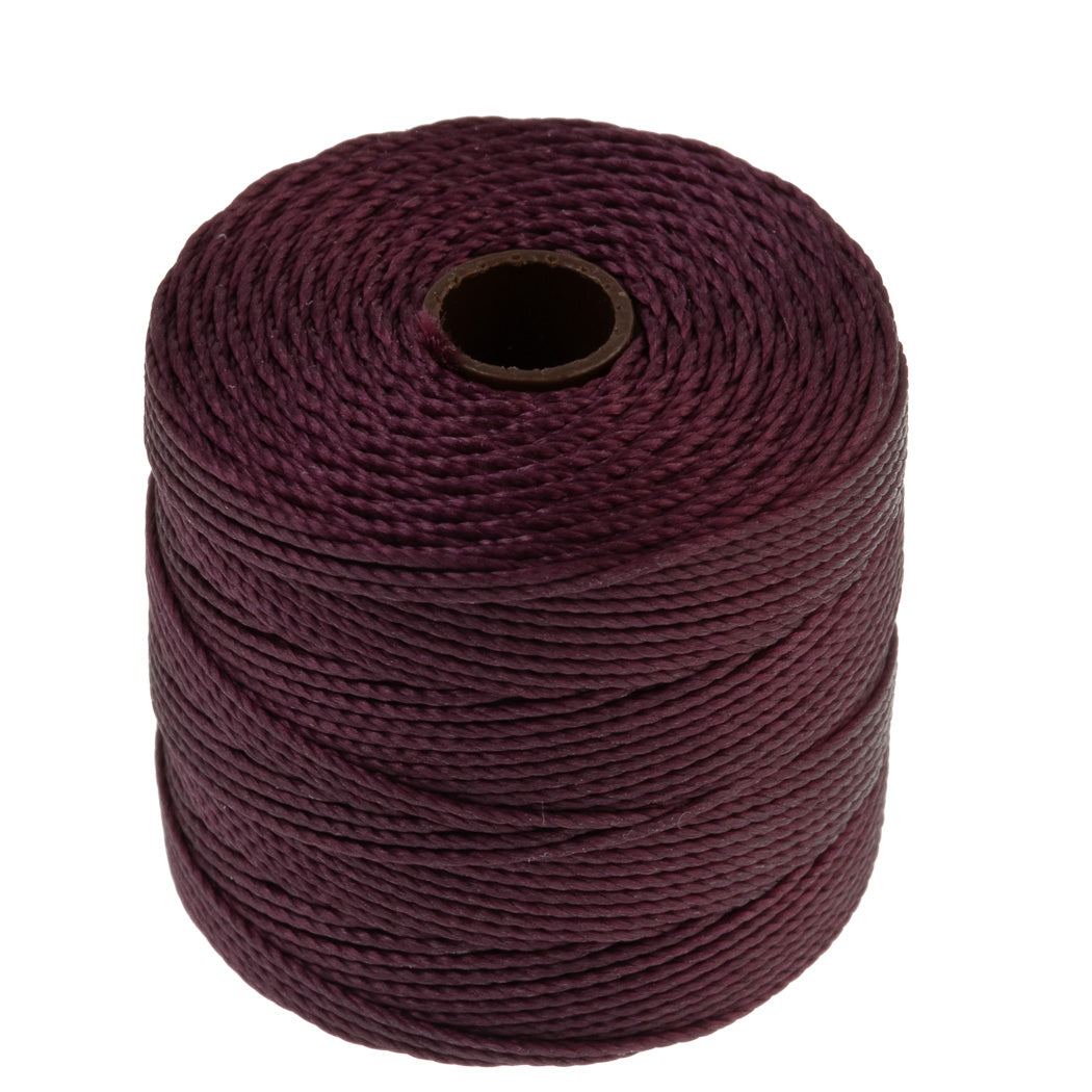 Eggplant S-Lon Bead Cord 77 Yard Spool .5mm TEX 210
