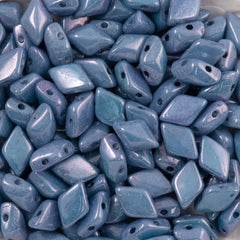 Gemduo Bead 8x5mm Chalk Blue Luster 2-Inch Tube (14464P)
