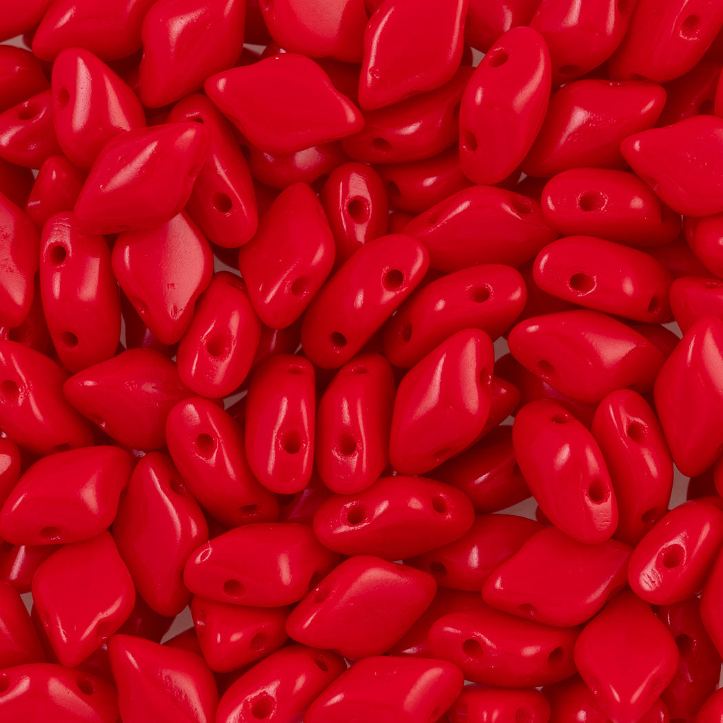 Gemduo 8X5mm Coral Red Opaque 2-Inch Tube (93200)