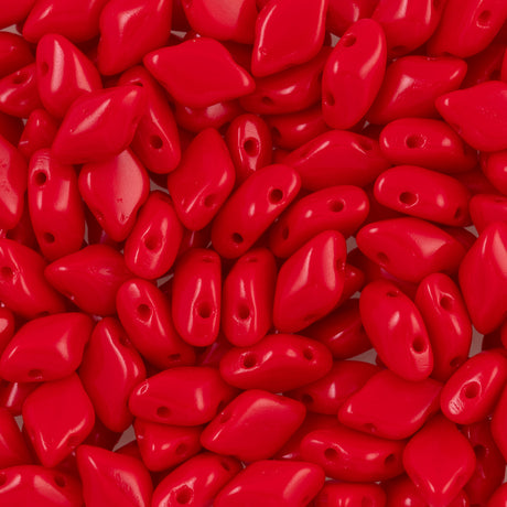 Gemduo 8X5mm Coral Red Opaque 2-Inch Tube (93200)