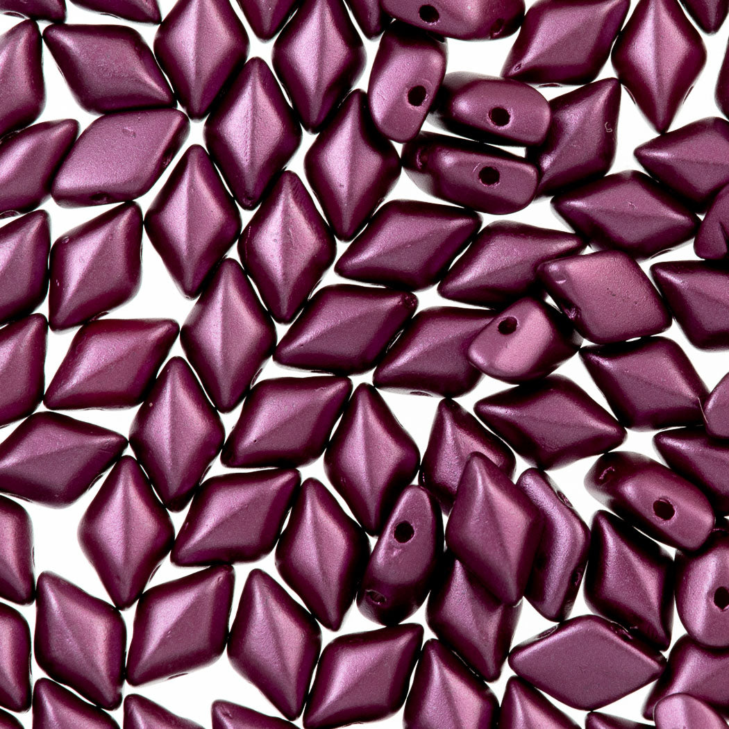 Gemduo Bead 8x5mm Pastel Burgendy 2-Inch Tube (25031)