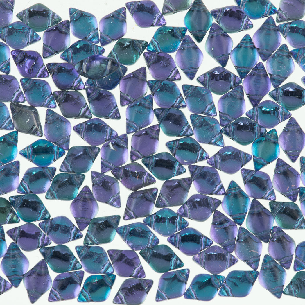 Gemduo Bead 8x5mm Backlit Violet Ice 2-Inch Tube (30010BKP)