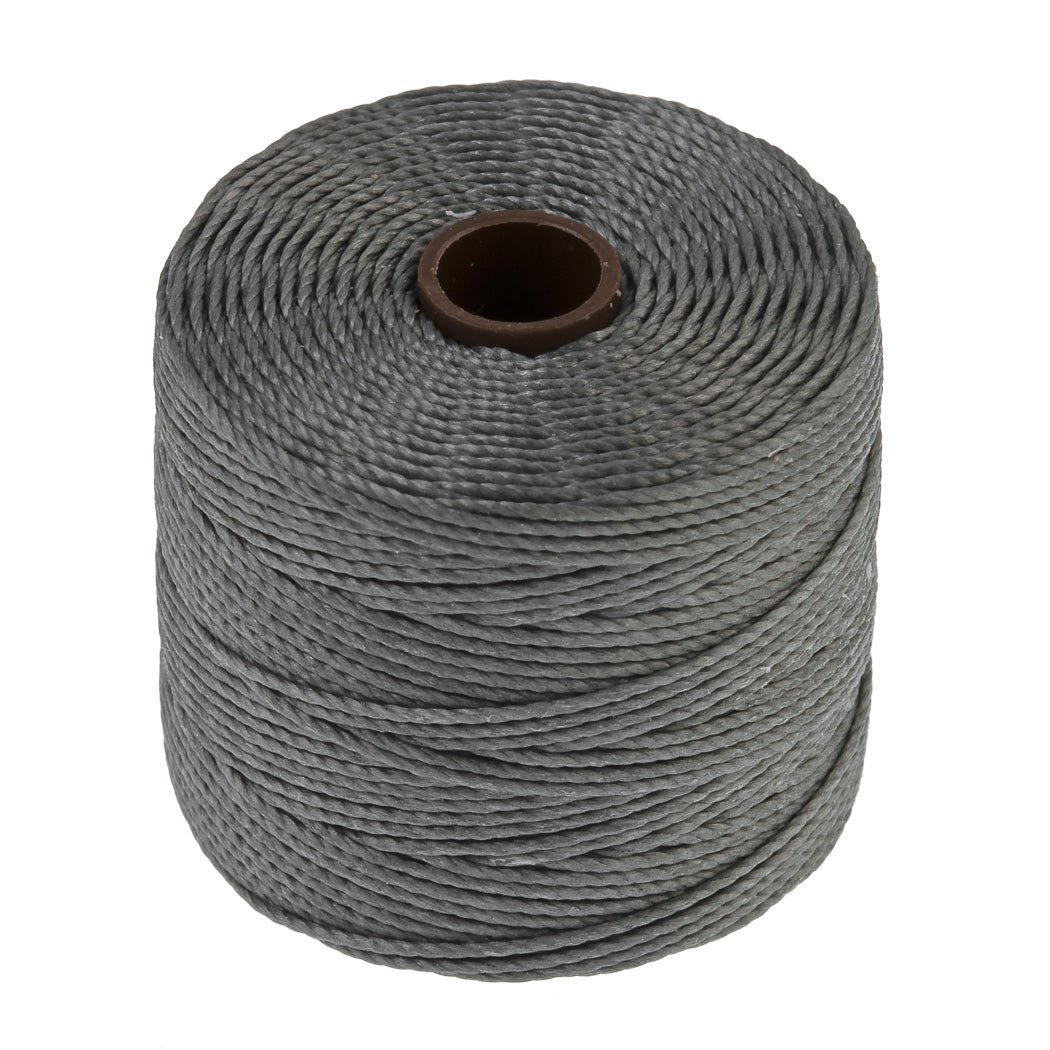 Gunmetal S-Lon Bead Cord 77 Yard Spool .5mm TEX 210