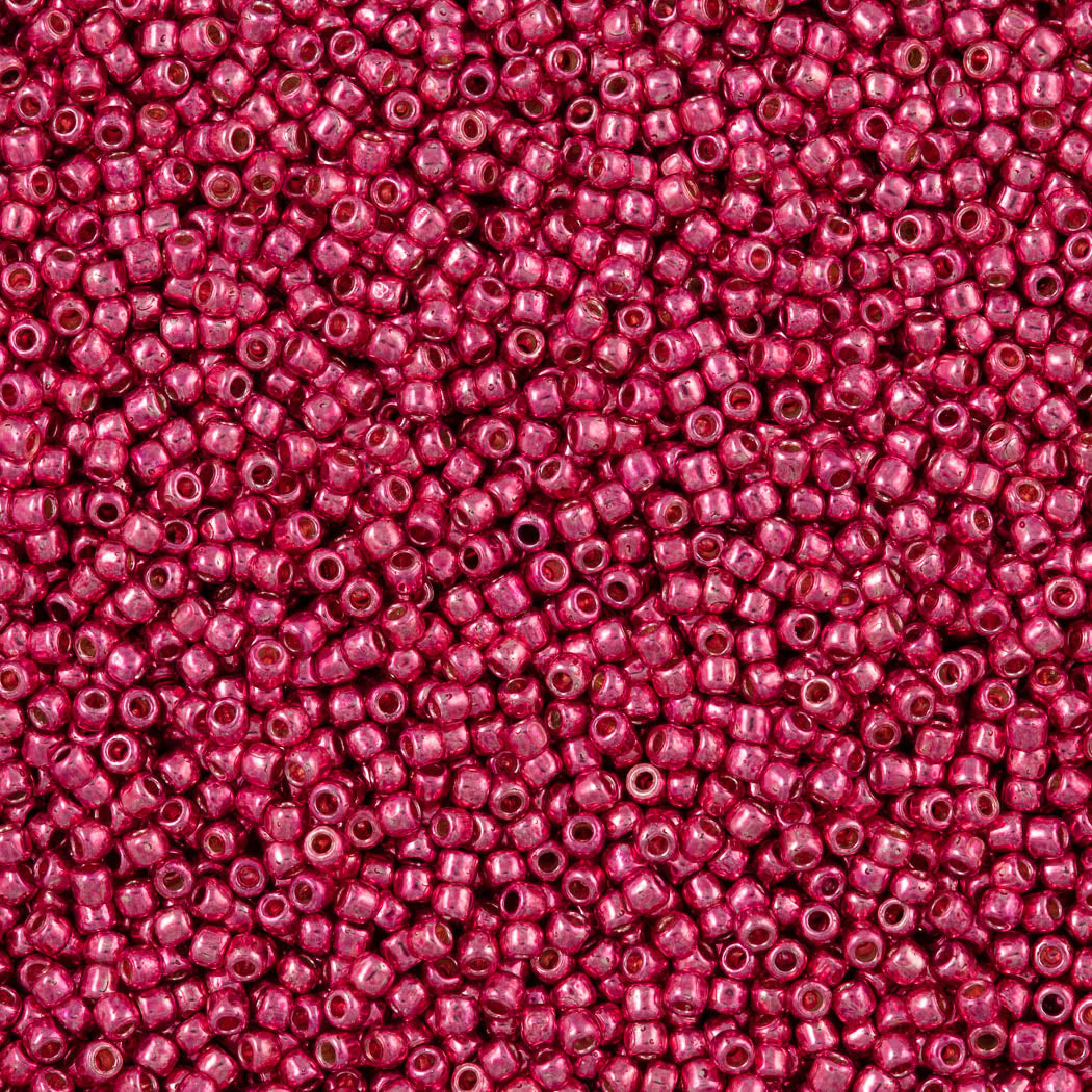 50g Toho Round Seed Bead 11/0 PermaFinish Galvanized Orchid (563PF)