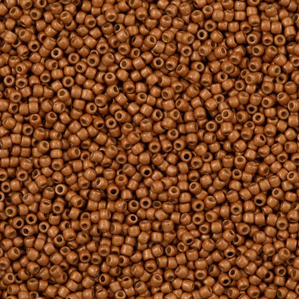 50g Toho Round Seed Bead 11/0 PermaFinish Matte Galvanized Old Gold (591PFF)