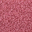 50g Toho Round Seed Bead 6/0 PermaFinish Translucent Silver Lined Mauve (2106PF)