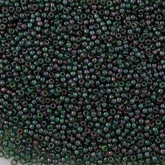 50g Toho Round Seed Bead 6/0 Gold Luster Emerald (322)