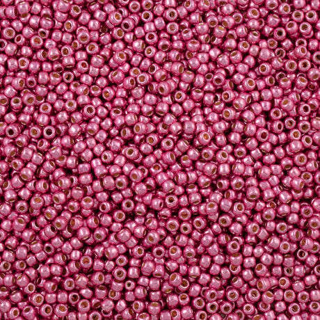 50g Toho Round Seed Bead 6/0 PermaFinish Galvanized Pink Lilac (553PF)